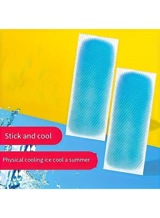100 Pieces Gel Cold Compress Packs Disposable Self Adhesive Ice Packs Portable Cooling Pouches - Image 2
